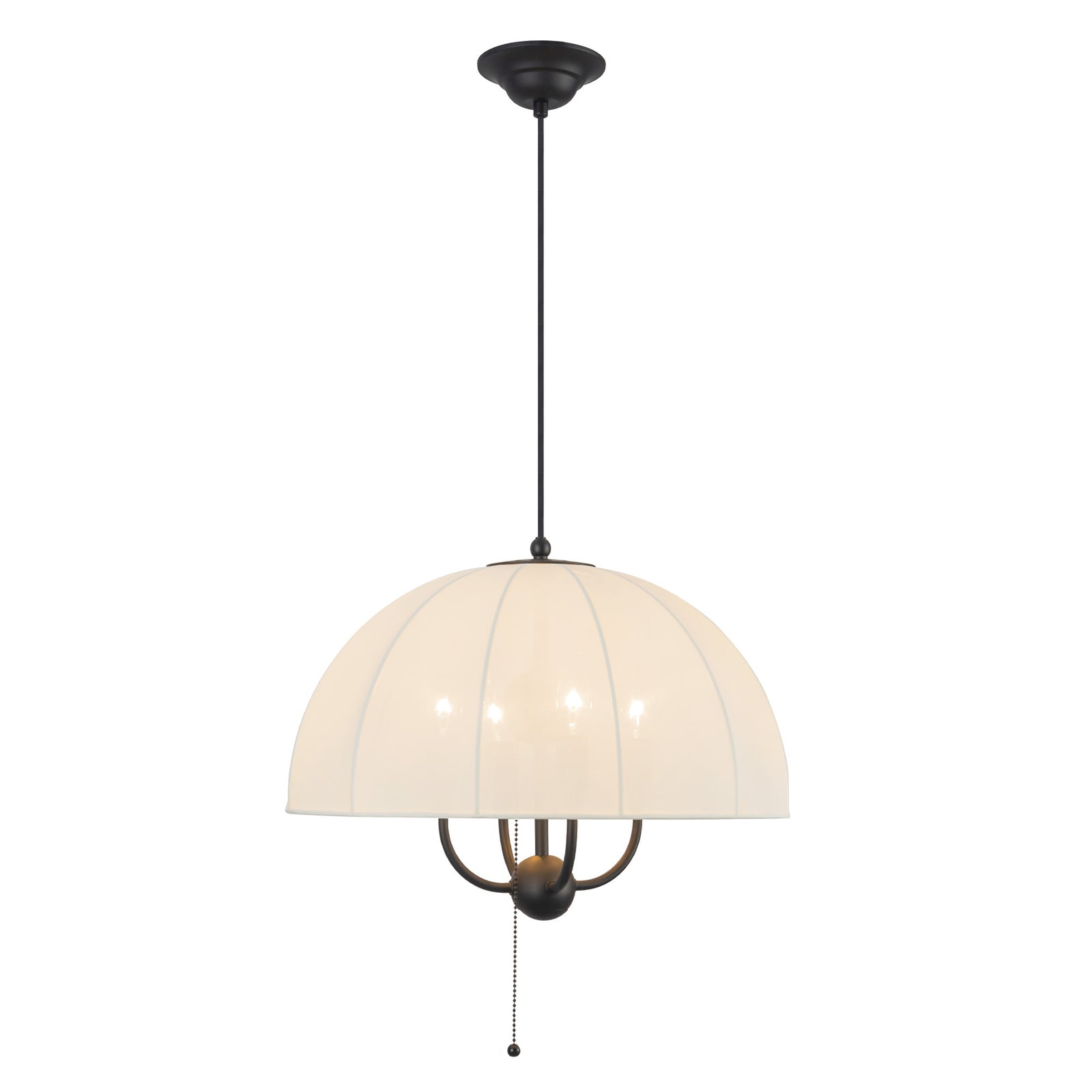 Crosby 18-in Matte Black Socket Pendant