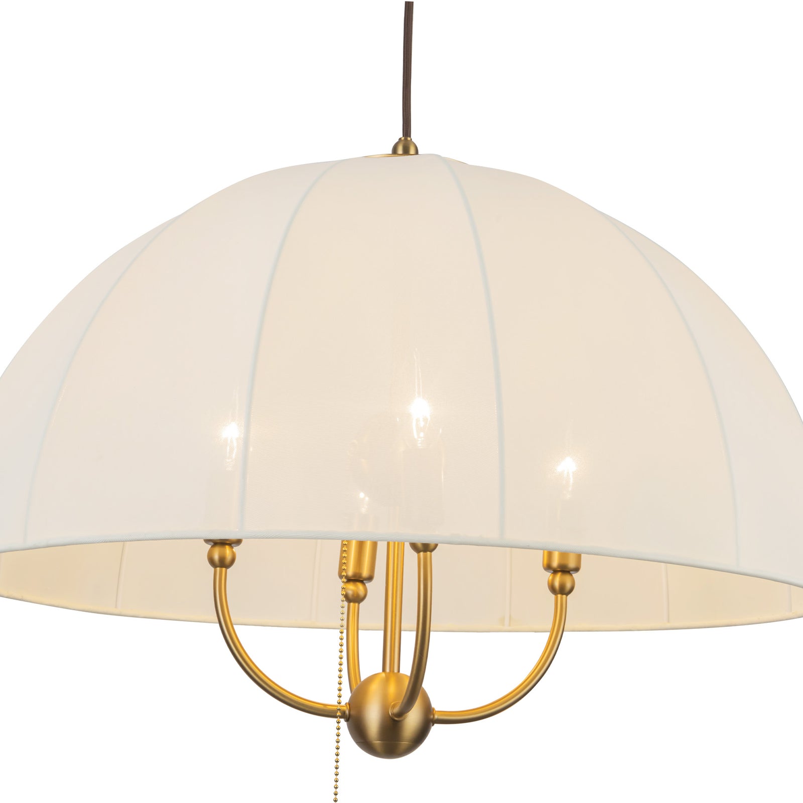 Crosby 24-in Brushed Gold Socket Pendant