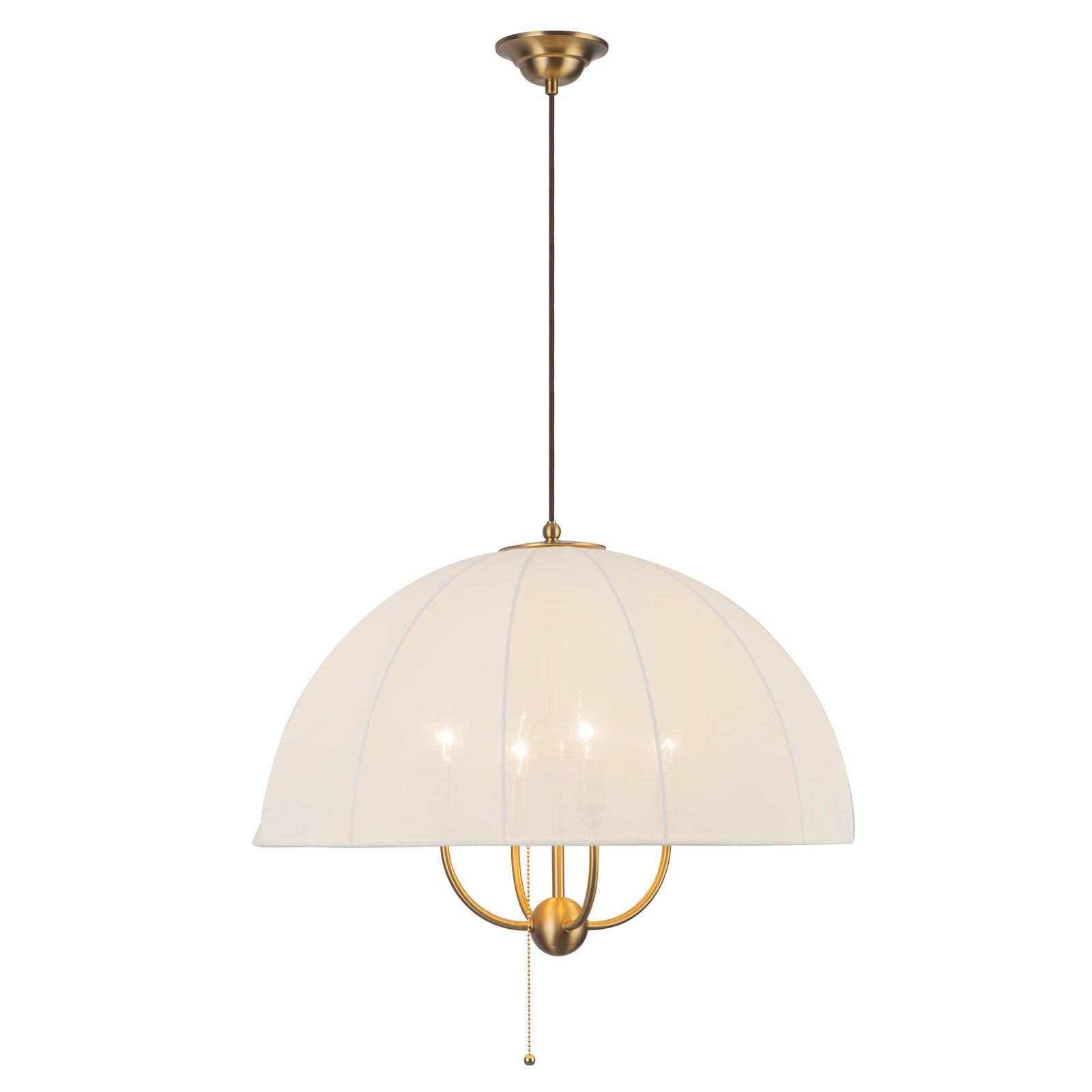 Crosby 24-in Brushed Gold Socket Pendant