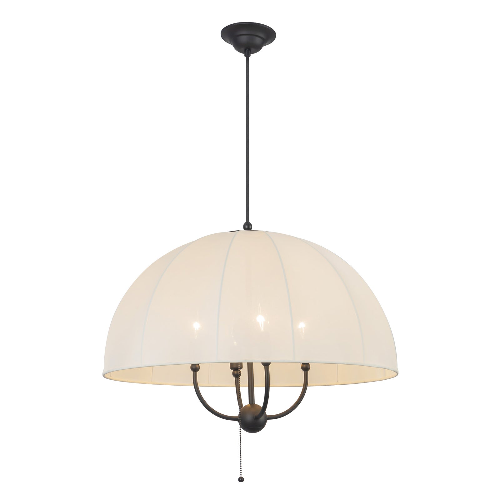 Crosby 24-in Matte Black Socket Pendant