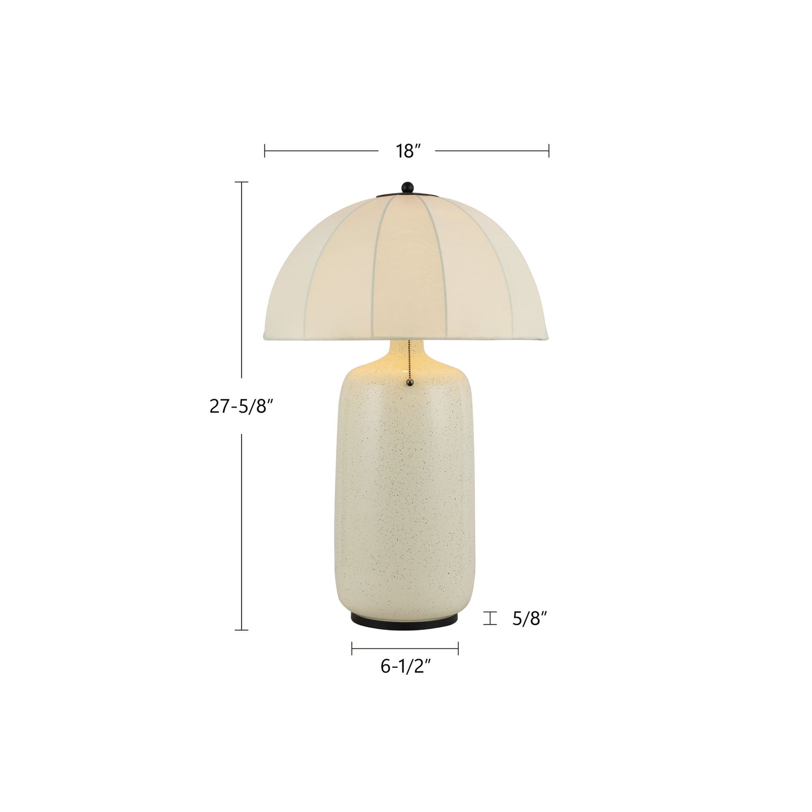 Crosby 18-in Brushed Gold Socket Table Lamp