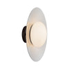 Cruz 15-in Metal - Black/White LED Flush Mount