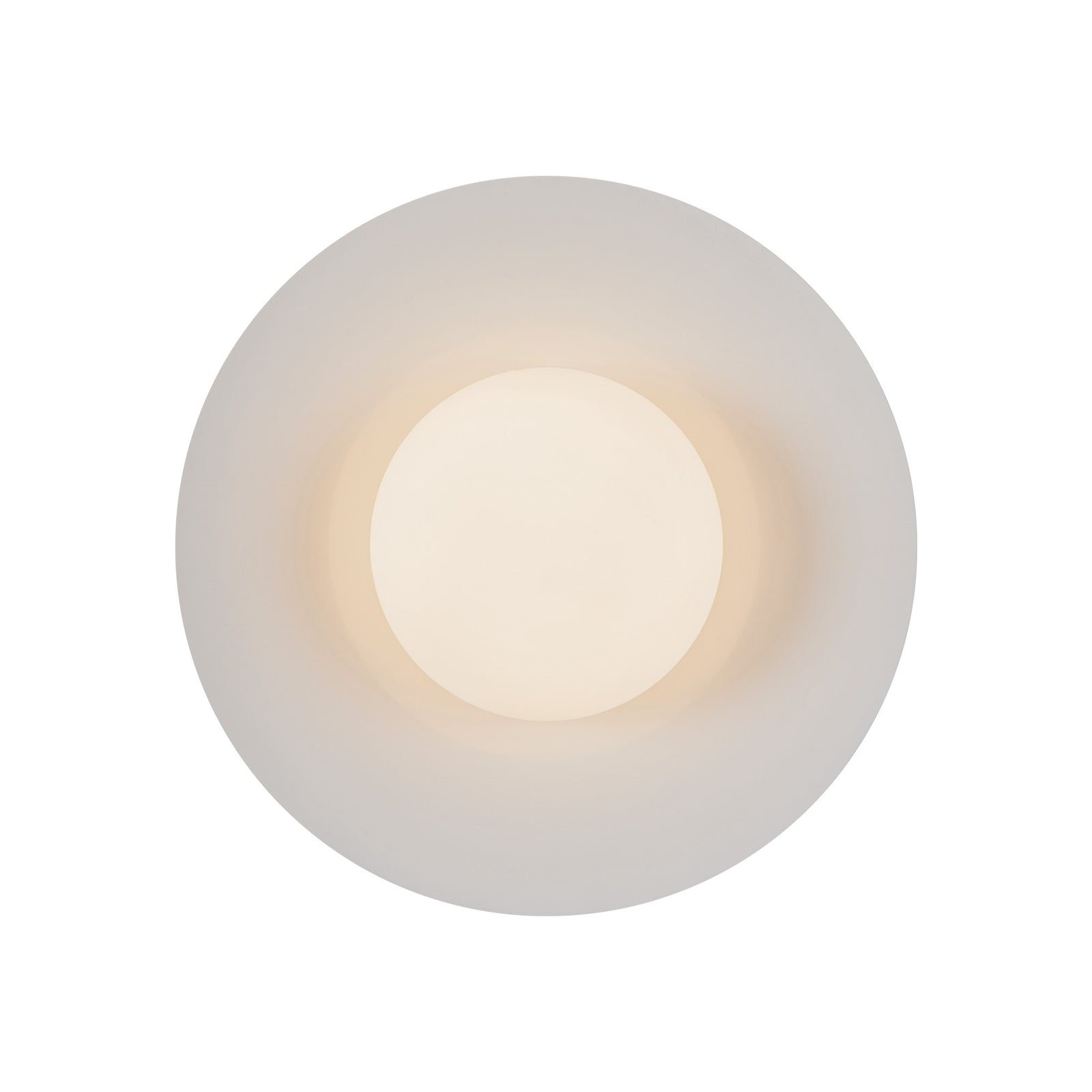 Cruz 15-in Metal - Black/White LED Flush Mount