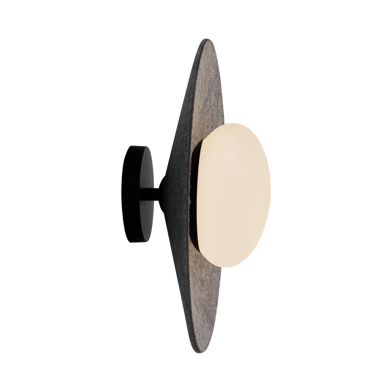 Cruz 15-in Felt - Gray LED Flush Mount
