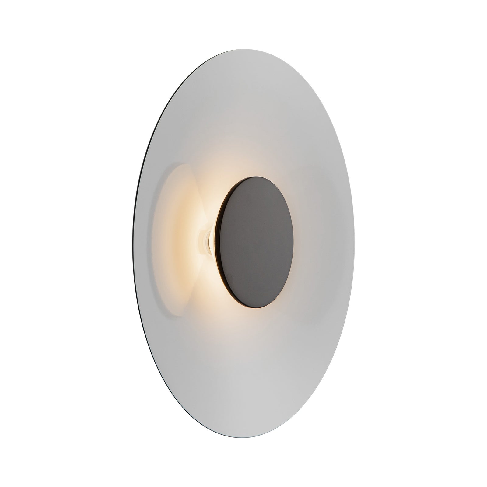Cruz 15-in Metal - Black/White LED Wall Sconce