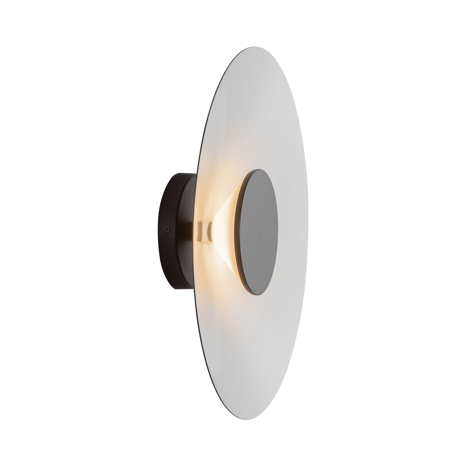 Cruz 15-in Metal - Black/White LED Wall Sconce