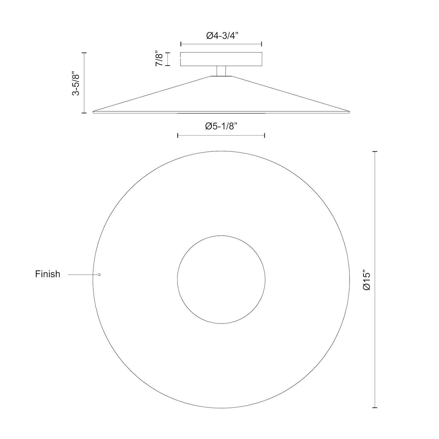 Cruz 15-in Felt - Gray LED Wall Sconce