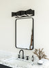 Cubix 24-in Black/White LED Vanity