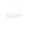 Cumulus Minor 24-in White LED Pendant