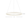 Cumulus Minor 32-in White LED Pendant