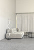 Cursive 12-in Black LED Floor Lamp