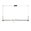 Cursive 54-in Black LED Linear Pendant