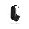 Cyrus 7-in Aged Gold/Clear Glass 1 Light Wall/Vanity