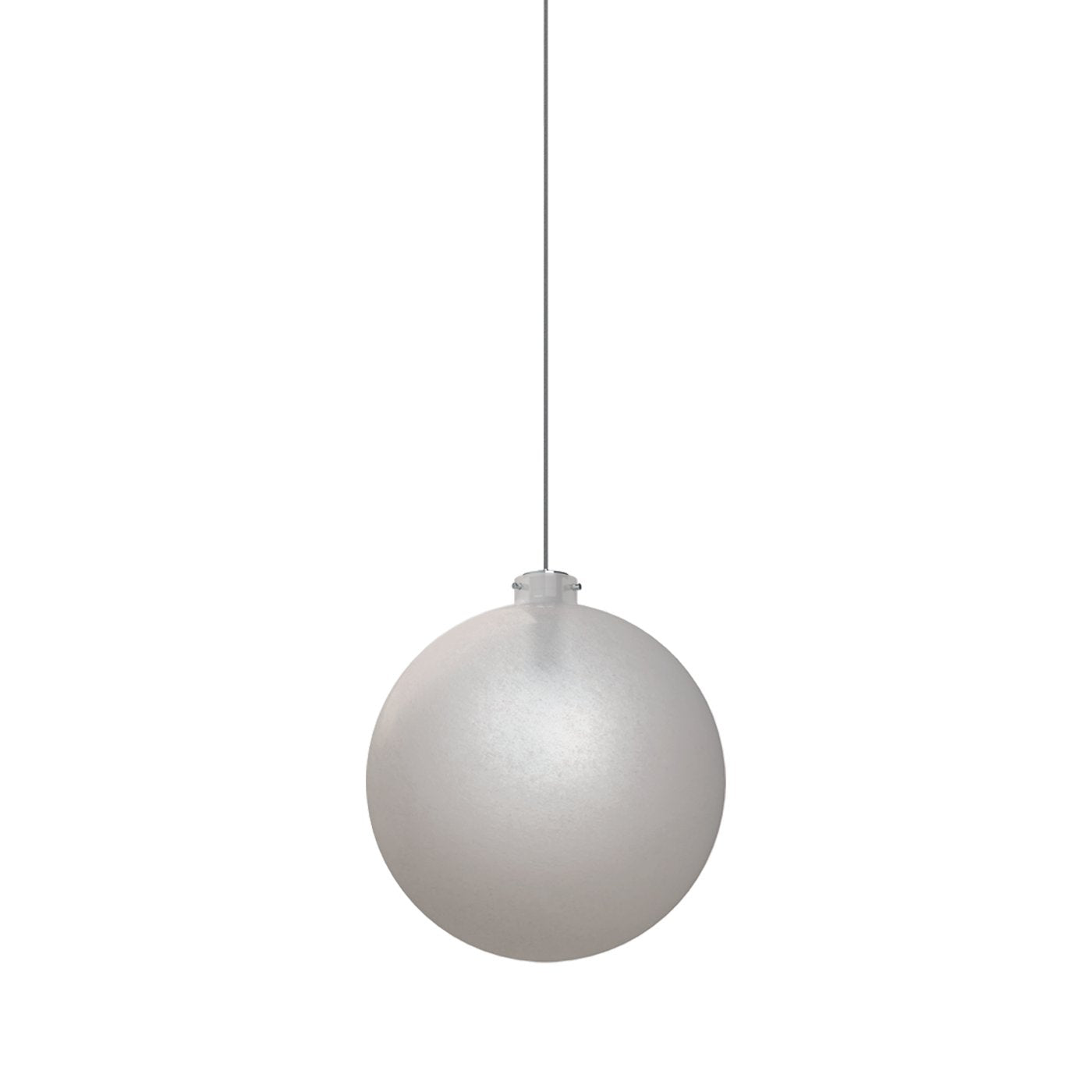 Sphere 8" Clear Glass Single Pendant - 3W - Polished Chrome Socket