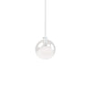Sphere 8" Clear Glass Single Pendant - 3W - White Socket