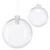 Sphere 12" Clear Glass Pendant - WH Socket