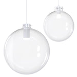 Sphere 12" Clear Glass Pendant - WH Socket