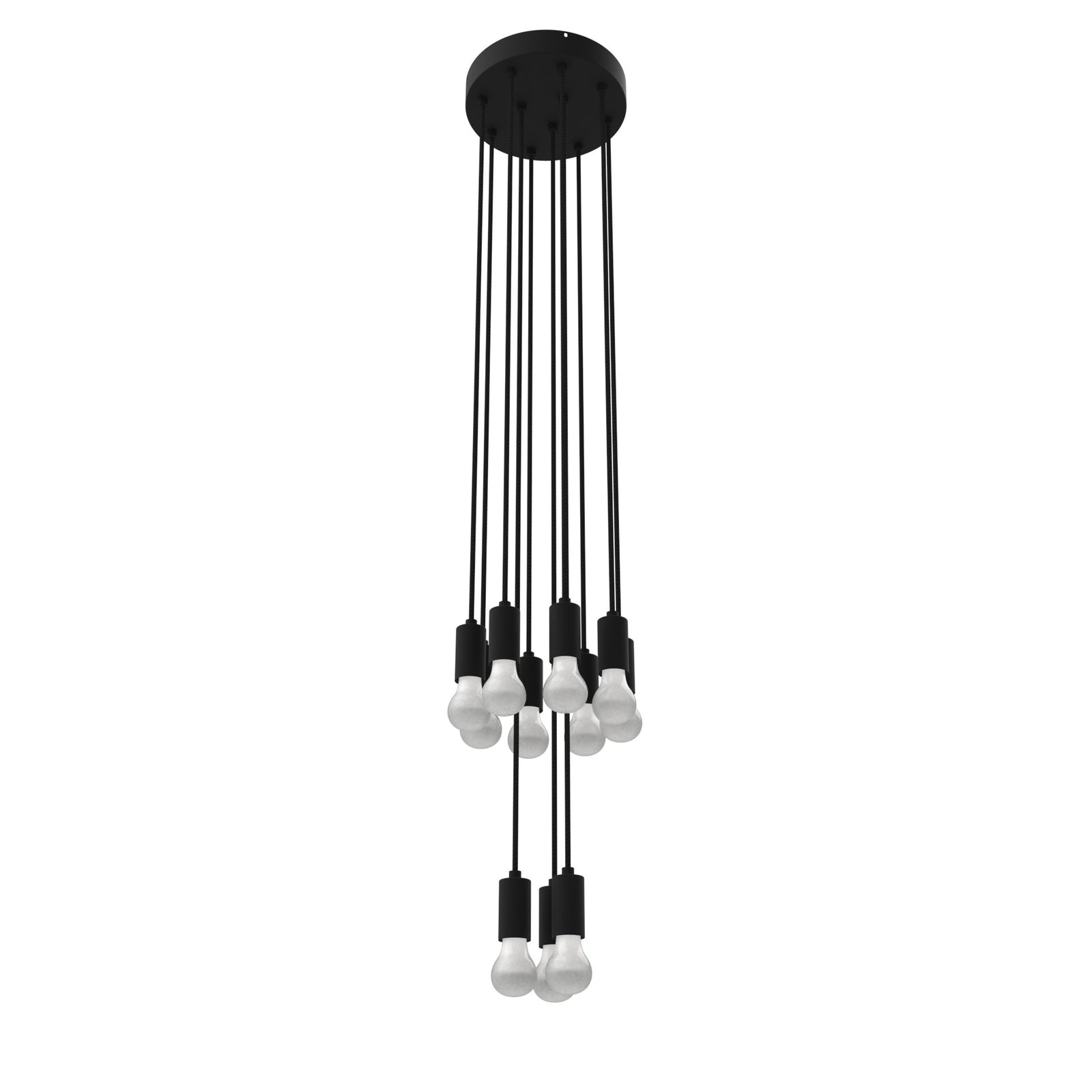 Cords - 11-Port - Black Socket - Black Cord