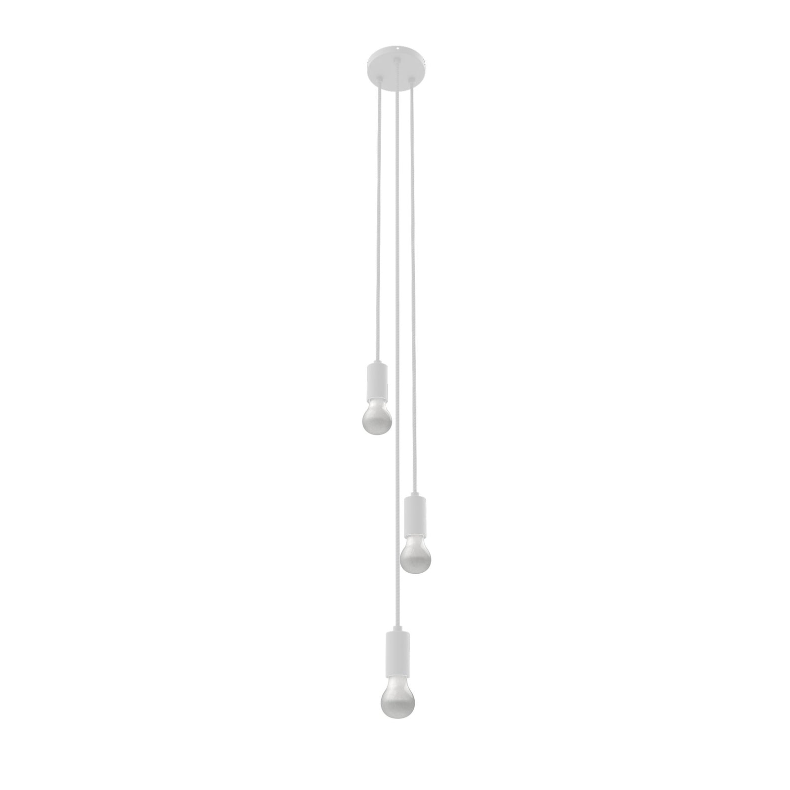 Cords - 3-Port - White Socket - White Cord