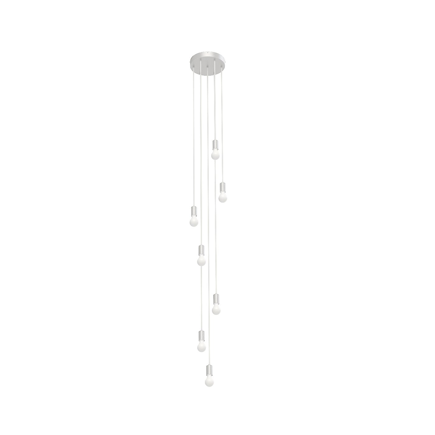 Cords - 7-Port - White Socket - White Cord