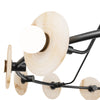 Dahlia 46-in Urban Bronze/Alabaster LED Chandeliers