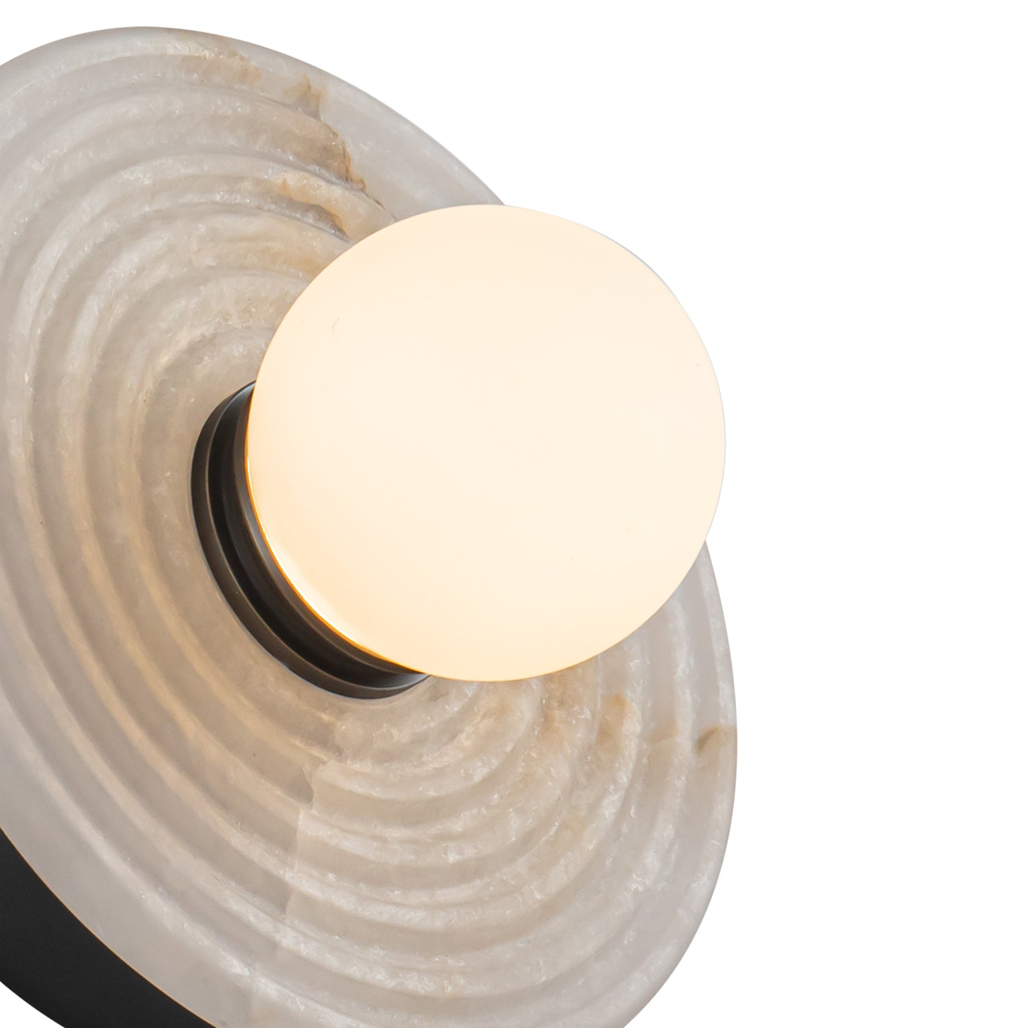 Dahlia 6-in Urban Bronze/Alabaster LED Wall/Vanity