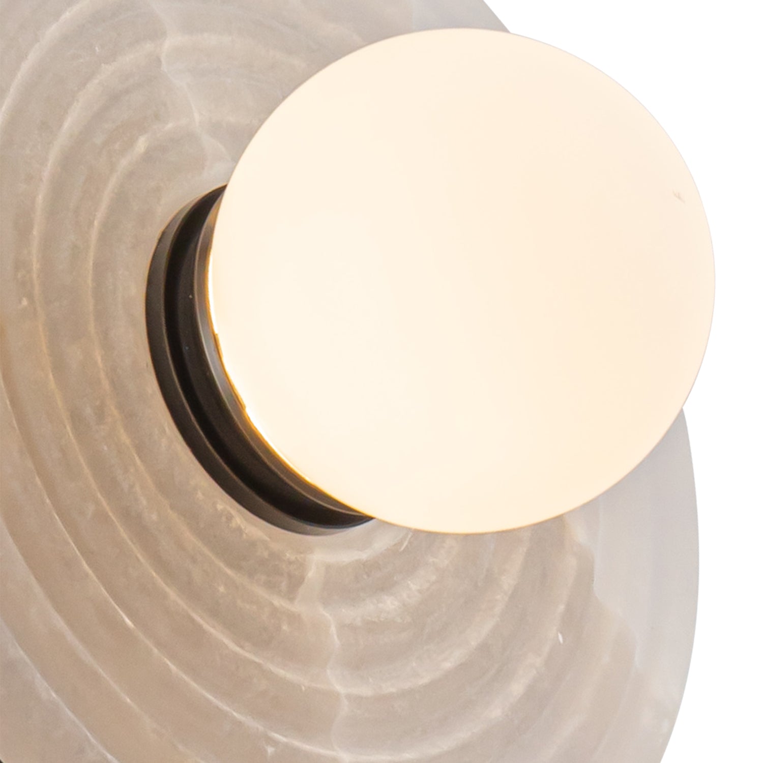 Dahlia 14-in Urban Bronze/Alabaster LED Wall/Vanity