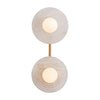 Dahlia 14-in Vintage Brass/Alabaster LED Wall/Vanity