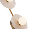 Dahlia 14-in Vintage Brass/Alabaster LED Wall/Vanity