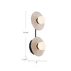 Dahlia 14-in Urban Bronze/Alabaster LED Wall/Vanity