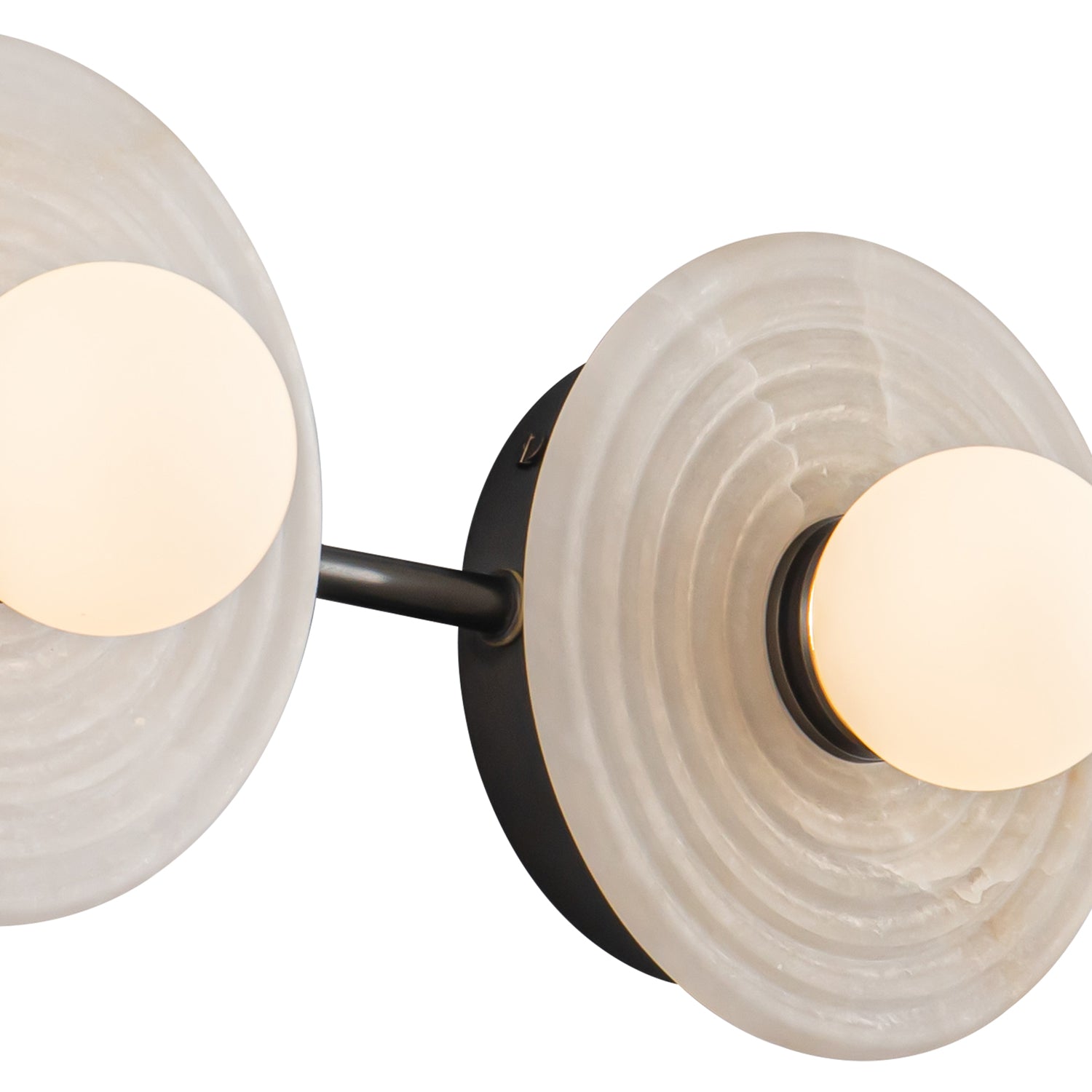 Dahlia 22-in Urban Bronze/Alabaster LED Wall/Vanity
