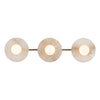 Dahlia 22-in Vintage Brass/Alabaster LED Wall/Vanity
