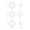 Dahlia 22-in Urban Bronze/Alabaster LED Wall/Vanity