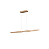 Dakota 42-in Beech Wood LED Linear Pendant