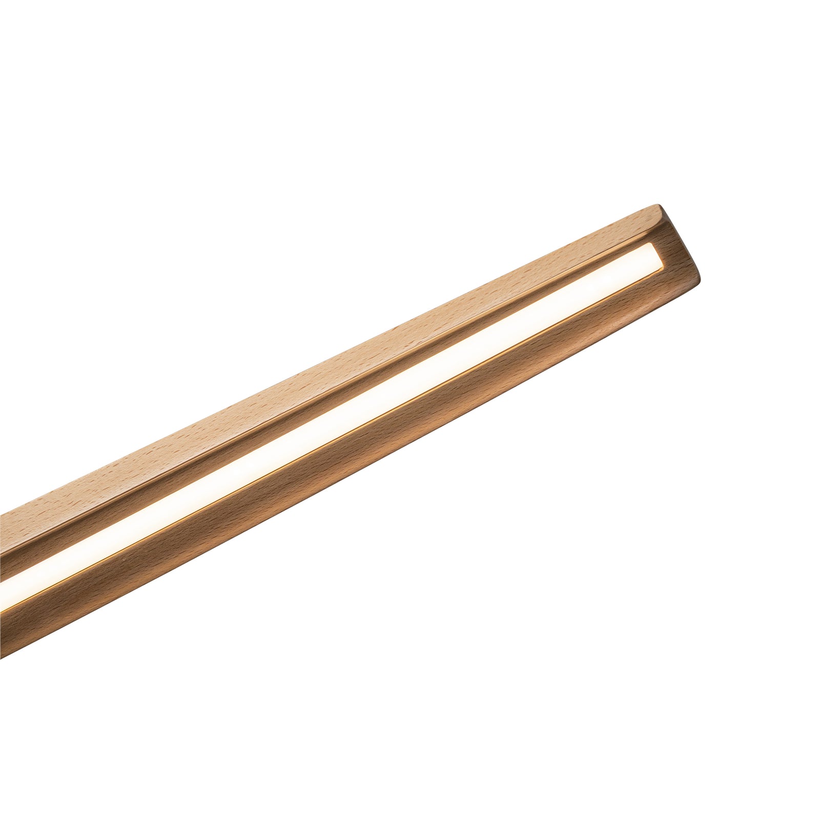 Dakota 42-in Beech Wood LED Linear Pendant