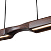 Dakota 42-in Walnut LED Linear Pendant
