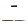Dakota 42-in Walnut LED Linear Pendant