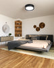 Dalton 20-in Black LED Flush Mount