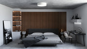 Dalton 20-in White LED Flush Mount