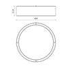 Dalton 20-in Beige LED Flush Mount