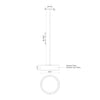 Dalton 16-in Beige LED Pendant