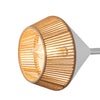 Daphne 38-in White/Brown Cotton Rope 6 Lights Chandelier