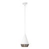 Daphne 7-in White/Brown Cotton Rope 1 Light Pendant