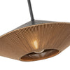 Daphne 15-in Matte Black/Brown Cotton Rope 1 Light Pendant