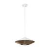 Daphne 15-in White/Brown Cotton Rope 1 Light Pendant