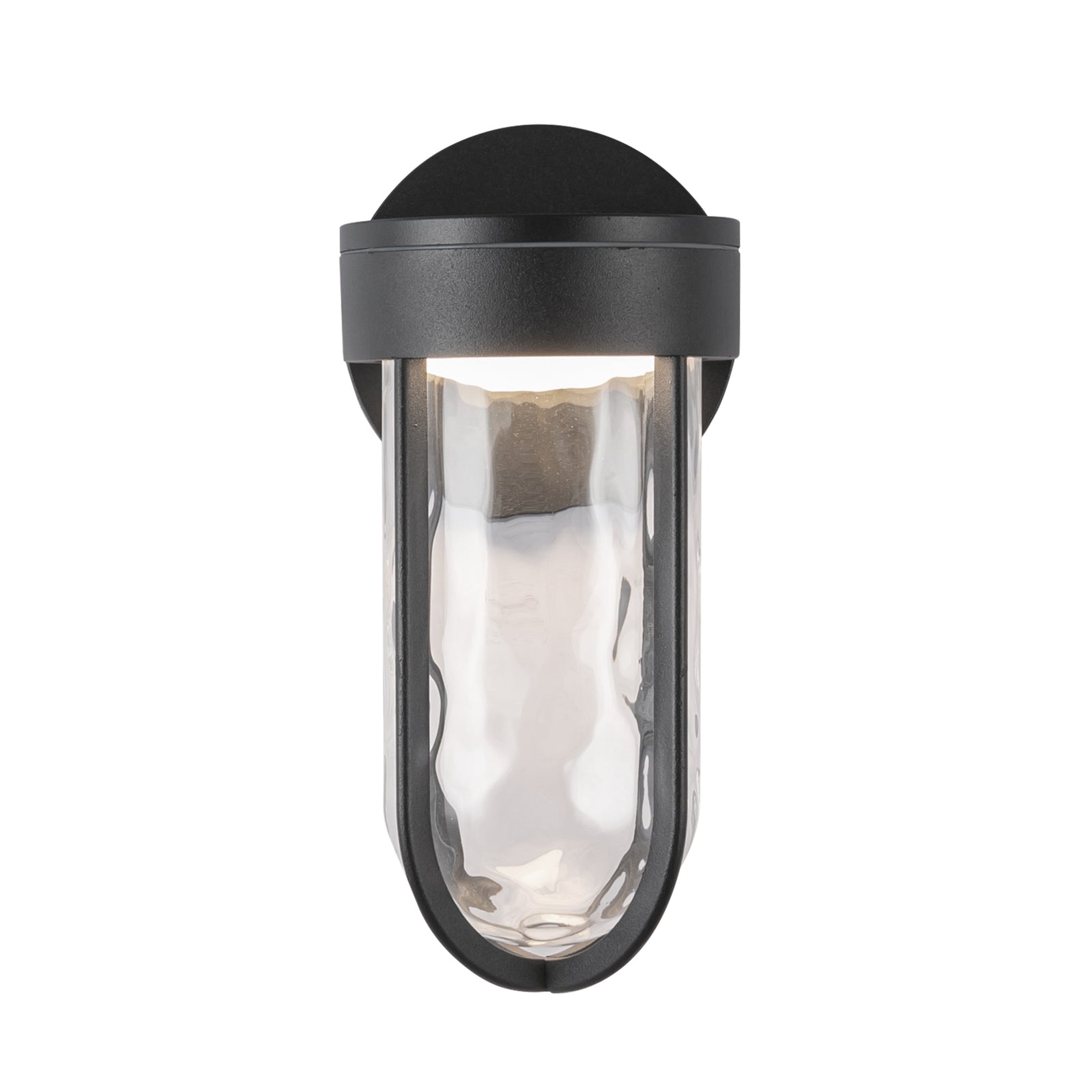 Davy 11-in Black LED Exterior Wall Sconce