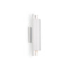 Dela 16-in White/Silver LED Wall Sconce