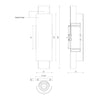 Dela 16-in White/Silver LED Wall Sconce