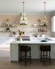 Delilah 10-in Brushed Gold/Clear Glass 1 Light Pendant