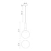 Delilah 10-in Clear Glass/Matte Black 1 Light Pendant